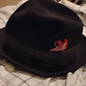 Black Fedora Dobbs Fifth Avenue New York Bates And Thigpin Baton Rouge LA S/M